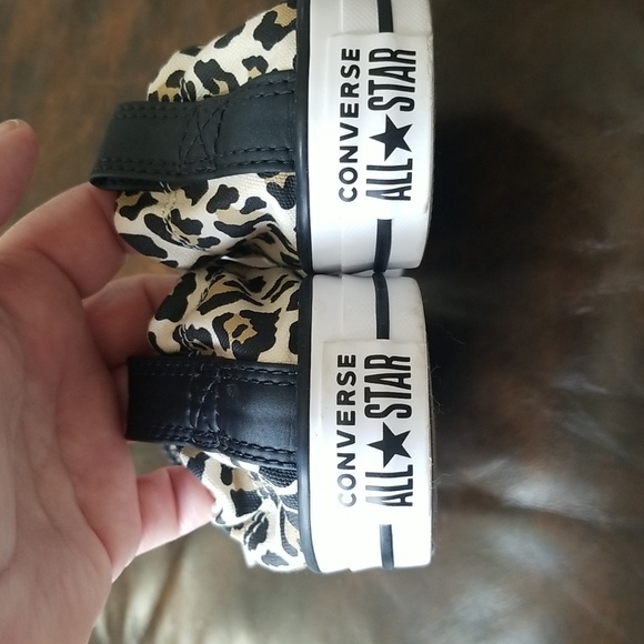 Converse All Star Shoreline Leopard Print Slip-on Sneakers - Picture 5 of 12